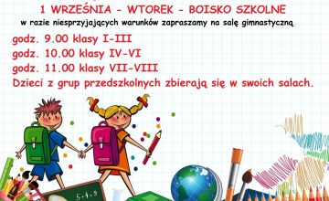 Rozpoczęcie roku szkolnego 2020/2021